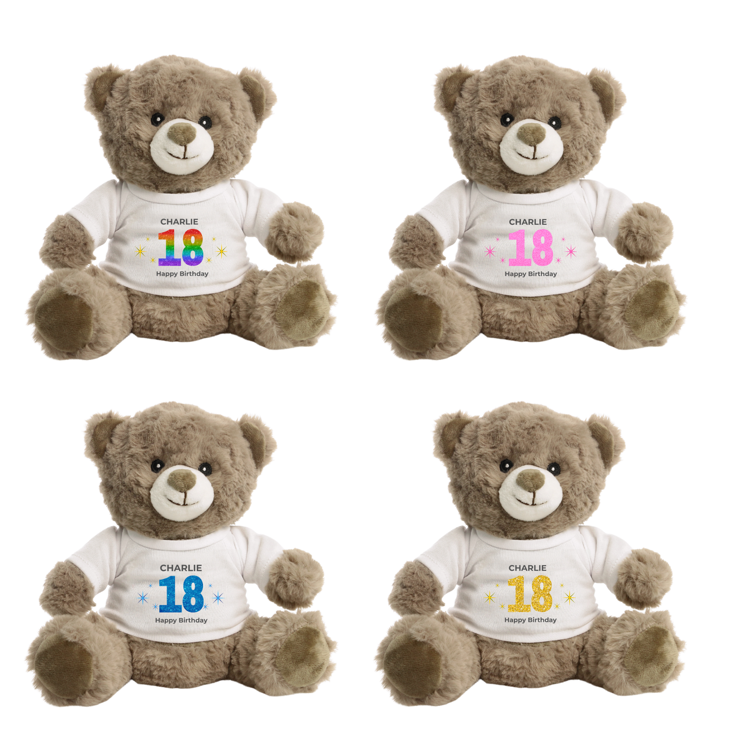 Personalised 18th Birthday Eco Bear