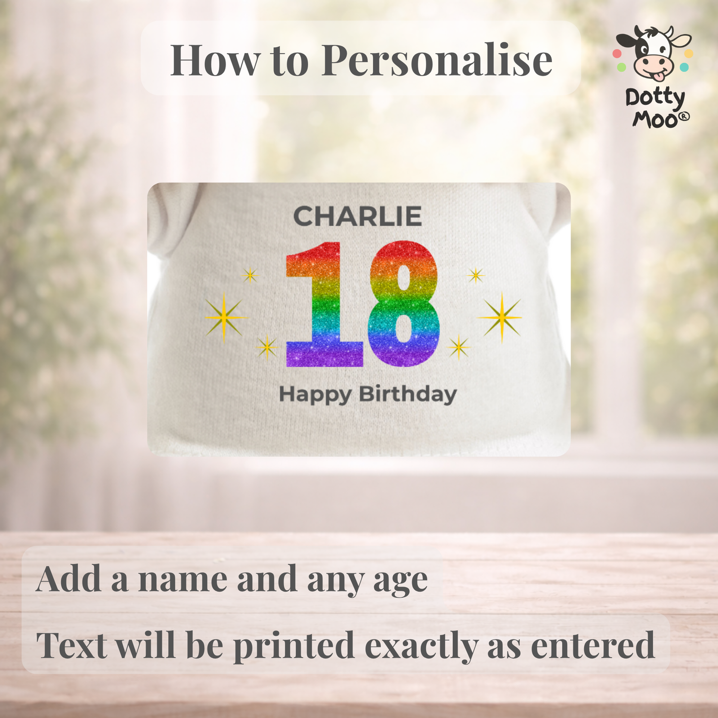 Personalised 18th Birthday Lion