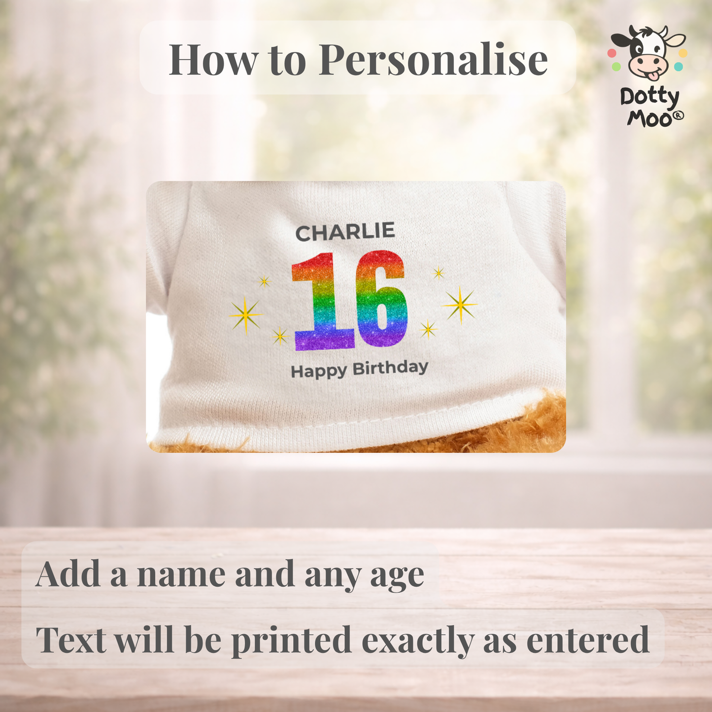 Personalised 16th Birthday Snuggle Bear