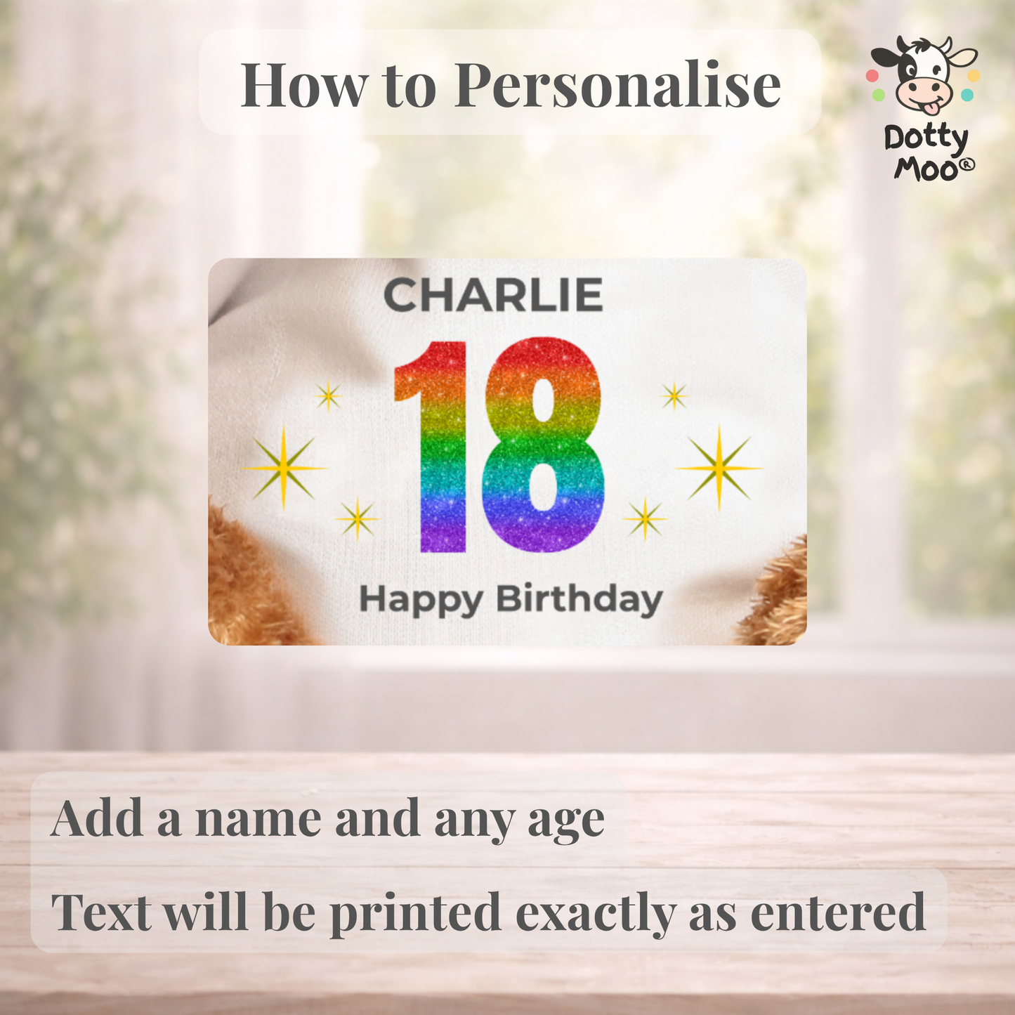 Personalised 18th Birthday Classic Bear