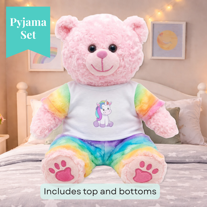 Cosy Unicorn Pyjamas Set (Fits 16” Bears)