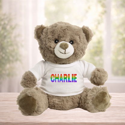 Personalised Name Eco Teddy Bear