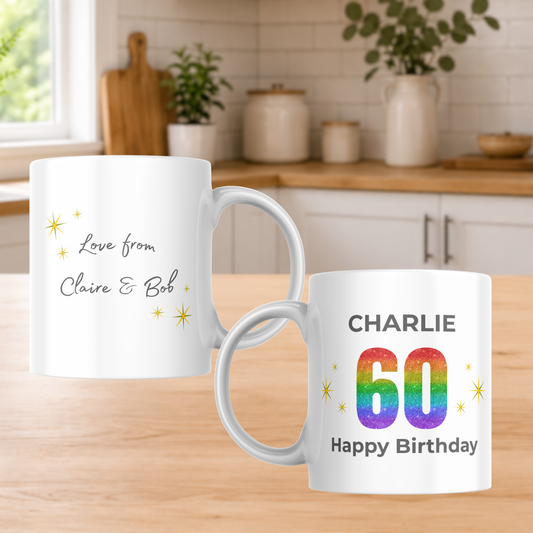 Personalised 60th Birthday Mug