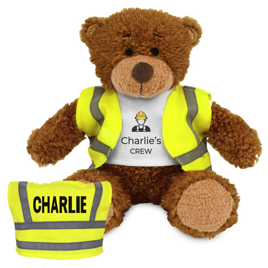 Personalised Builder Snuggle Bear