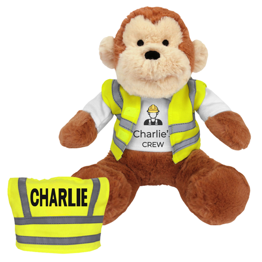 Personalised Builder Monkey