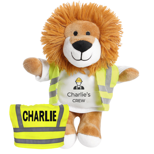 Personalised Builder Lion