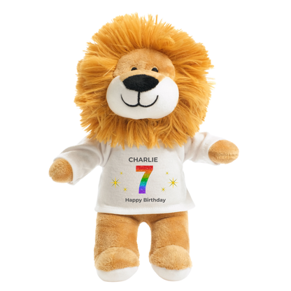 Personalised Any Age Birthday Lion