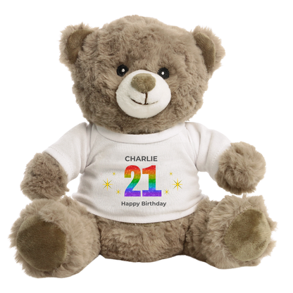 Personalised 21st Birthday Eco Bear