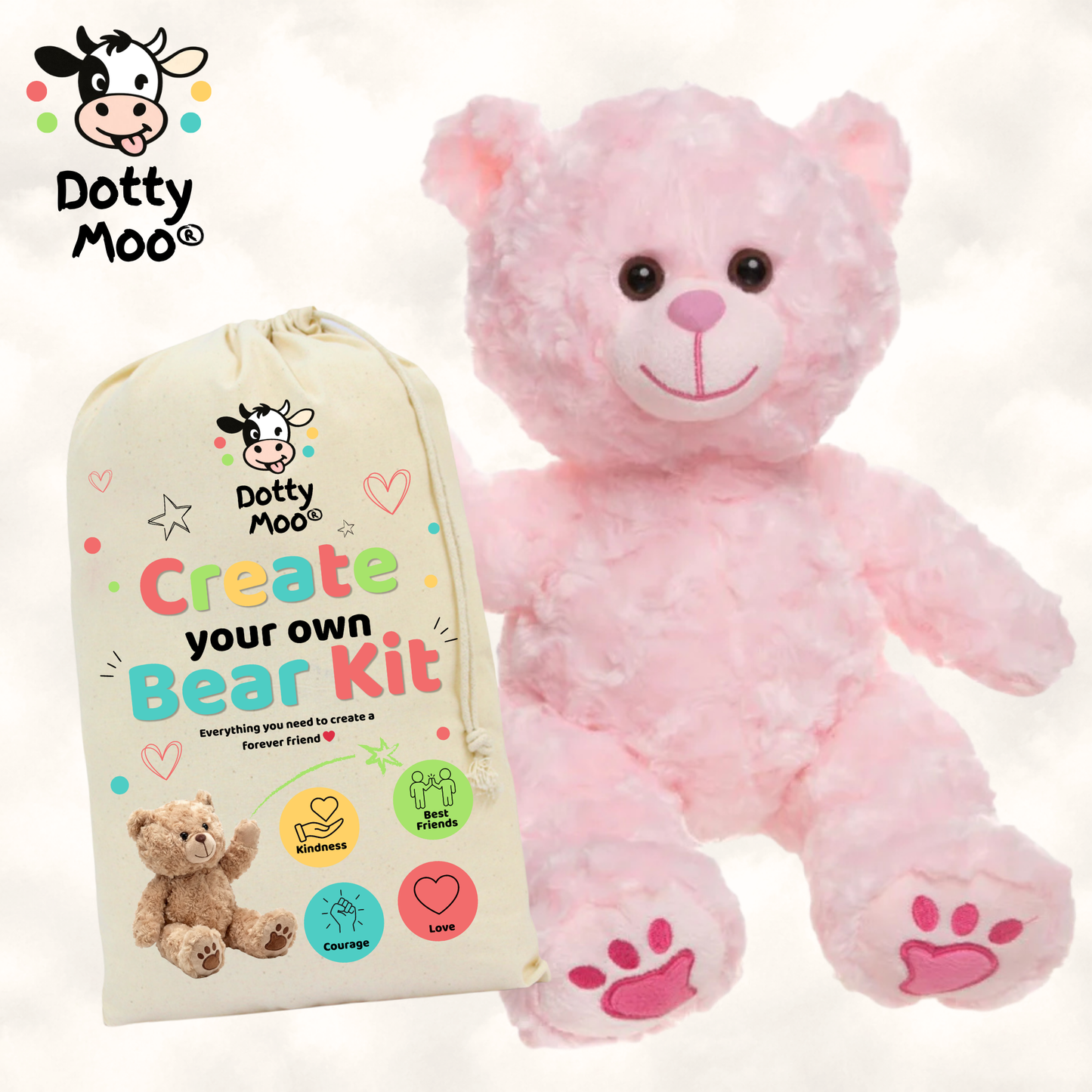 Create Your Own Bear Kit - Pink