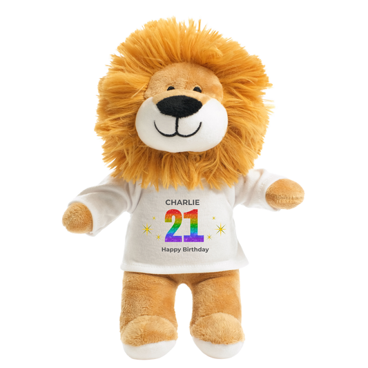 Personalised 21st Birthday Lion