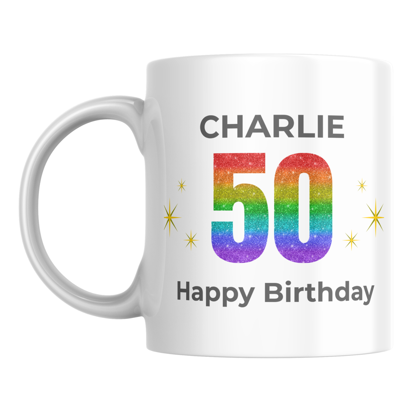 Personalised 50th Birthday Mug