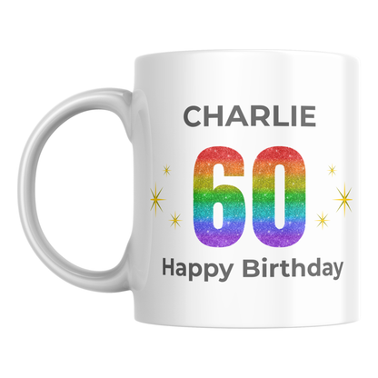 Personalised 60th Birthday Mug
