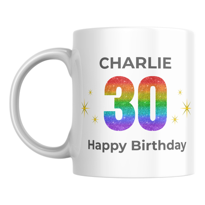 Personalised 30th Birthday Mug