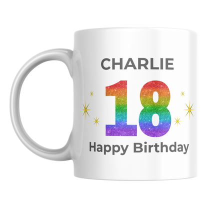 Personalised 18th Birthday Mug