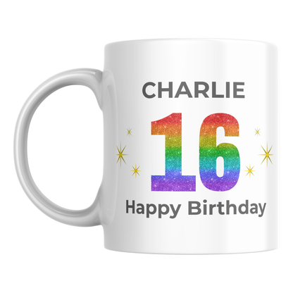 Personalised 16th Birthday Mug