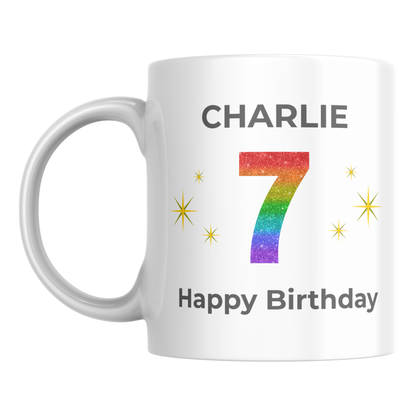 Personalised Any Age Birthday Mug
