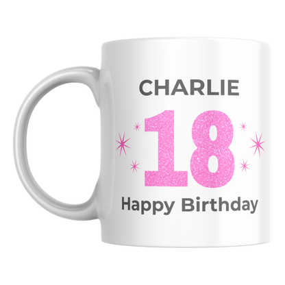 Personalised 18th Birthday Mug