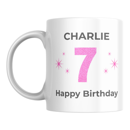 Personalised Any Age Birthday Mug