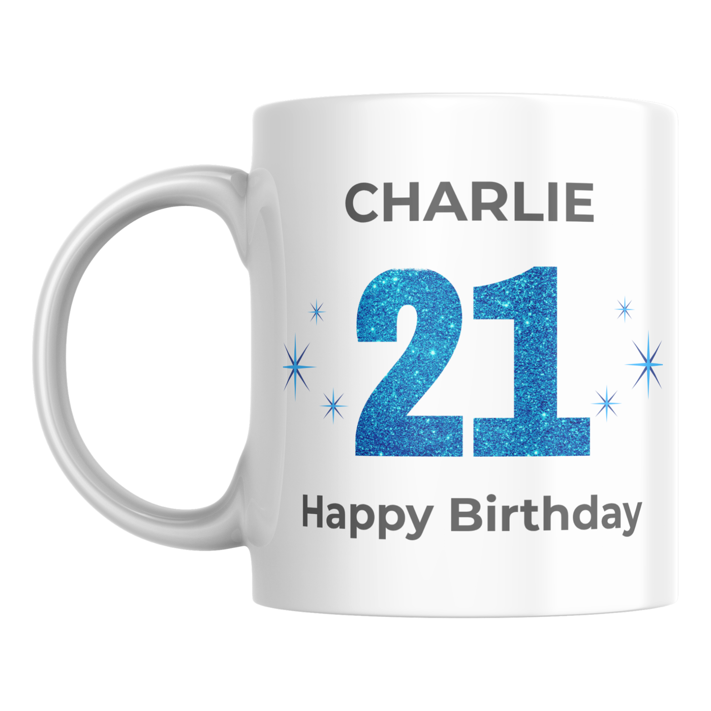Personalised 21st Birthday Mug