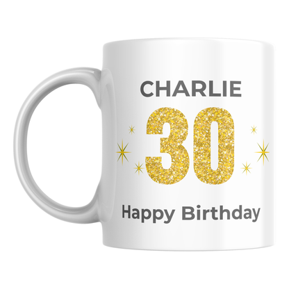 Personalised 30th Birthday Mug