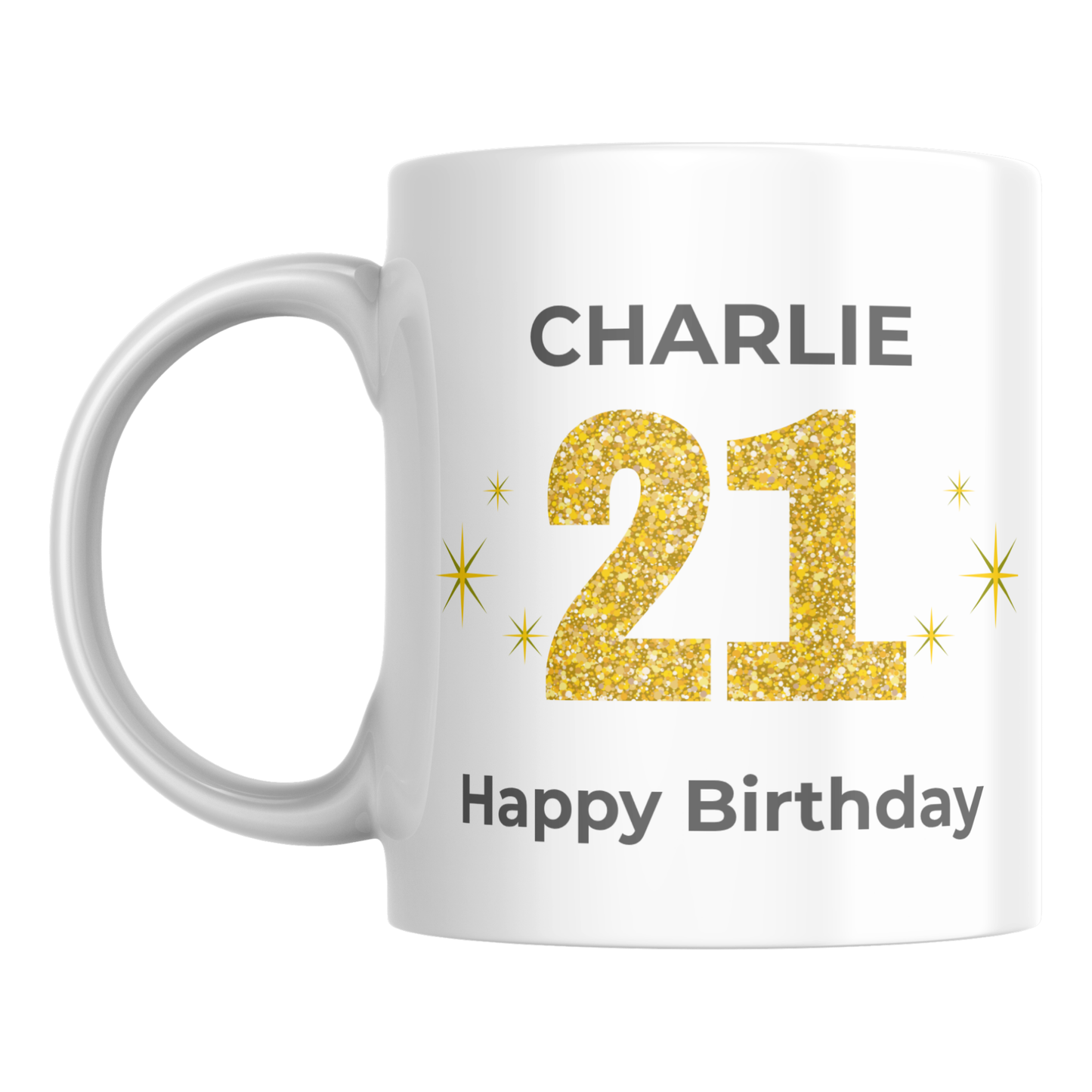 Personalised 21st Birthday Mug