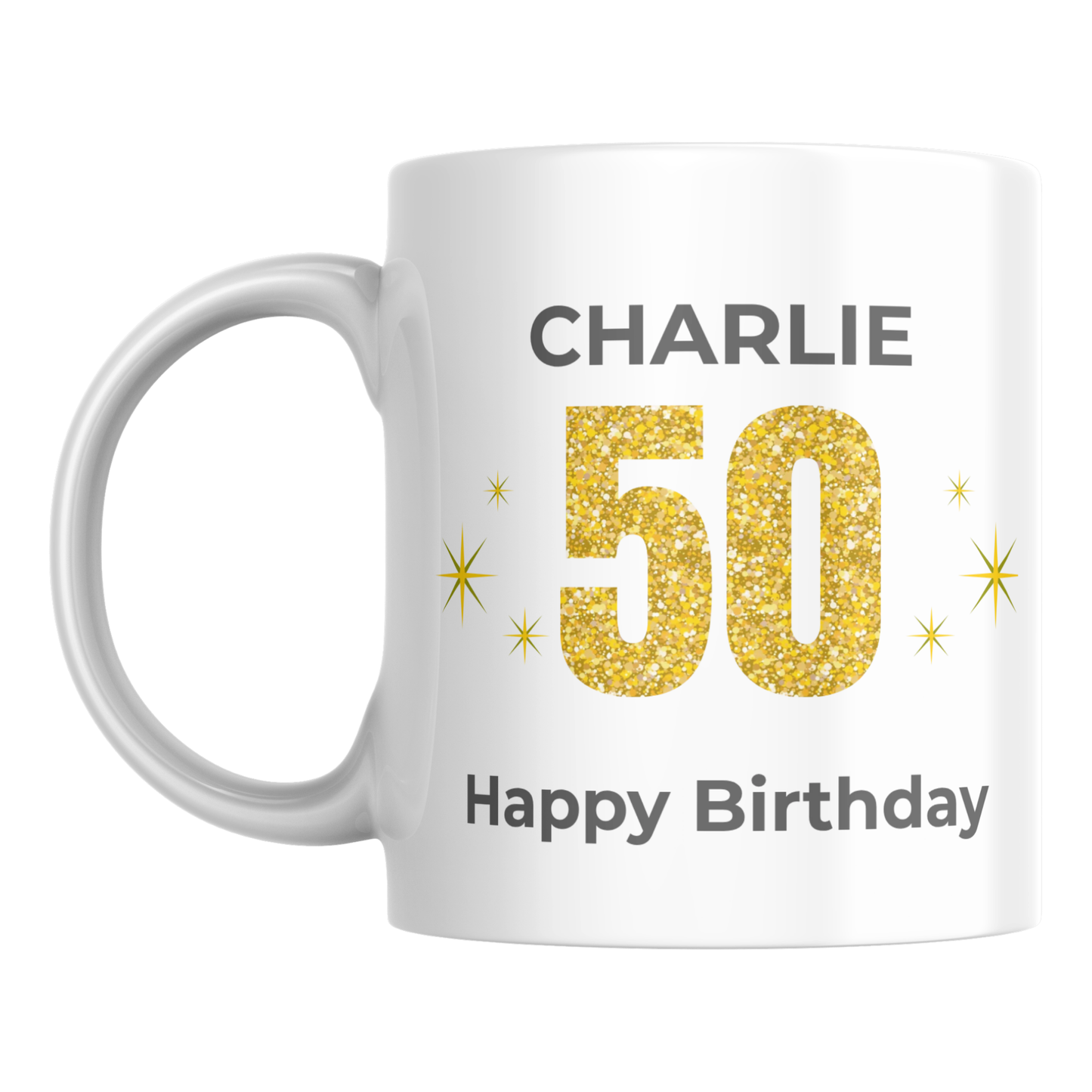 Personalised 50th Birthday Mug