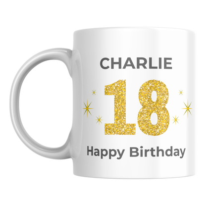 Personalised 18th Birthday Mug