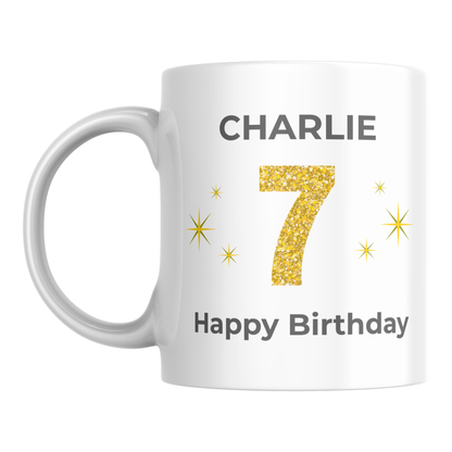 Personalised Any Age Birthday Mug