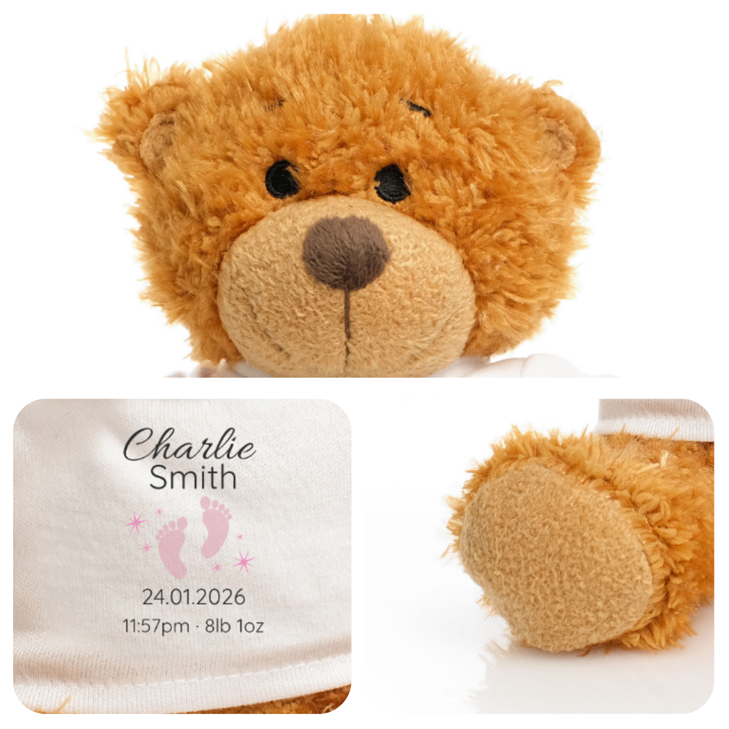 Personalised Newborn Snuggle Bear