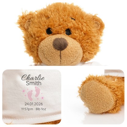 Personalised Newborn Snuggle Bear
