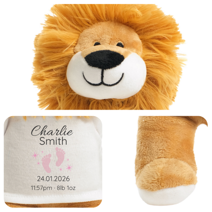 Personalised Newborn Lion Teddy