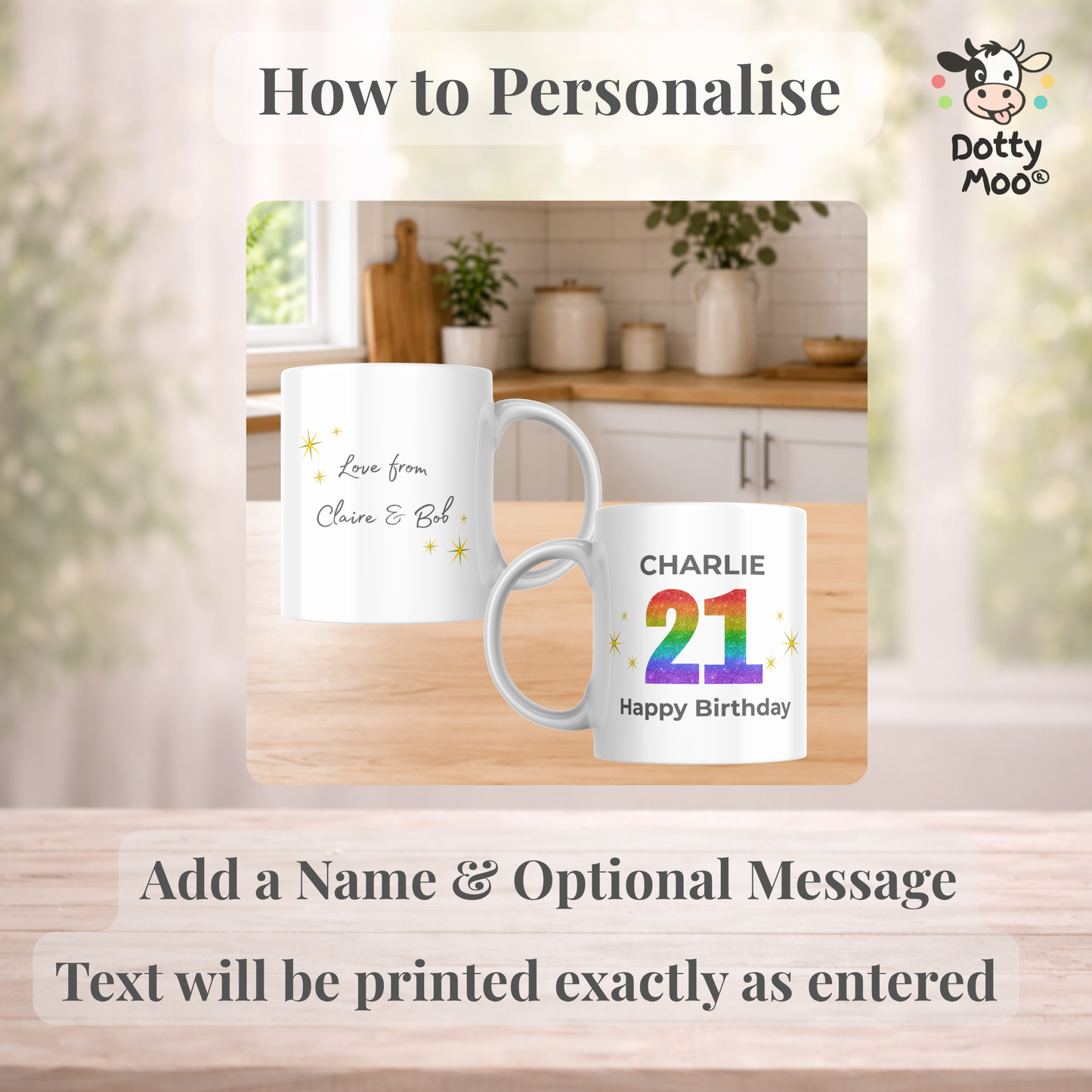 Personalised 21st Birthday Mug