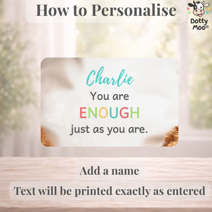 Personalised Confidence & Encouragement Teddy Bear