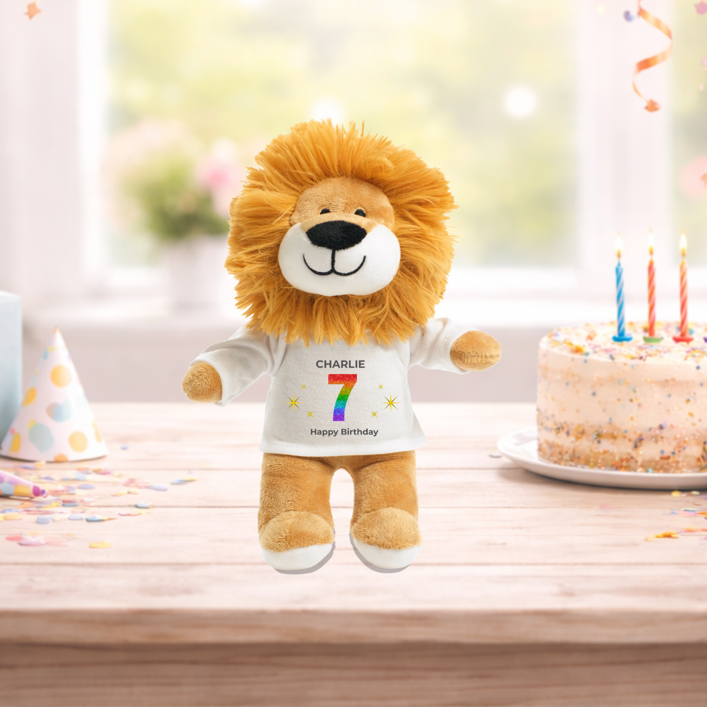 Personalised Any Age Birthday Lion