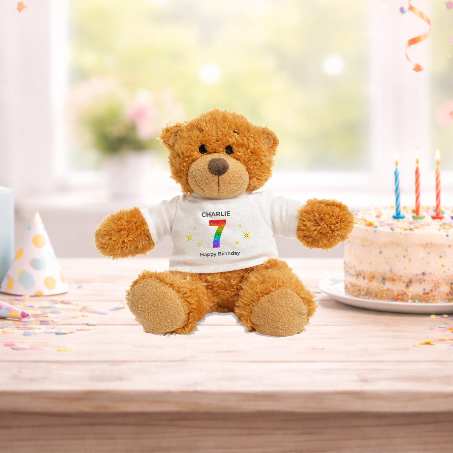 Personalised Any Age Birthday Snuggle Bear