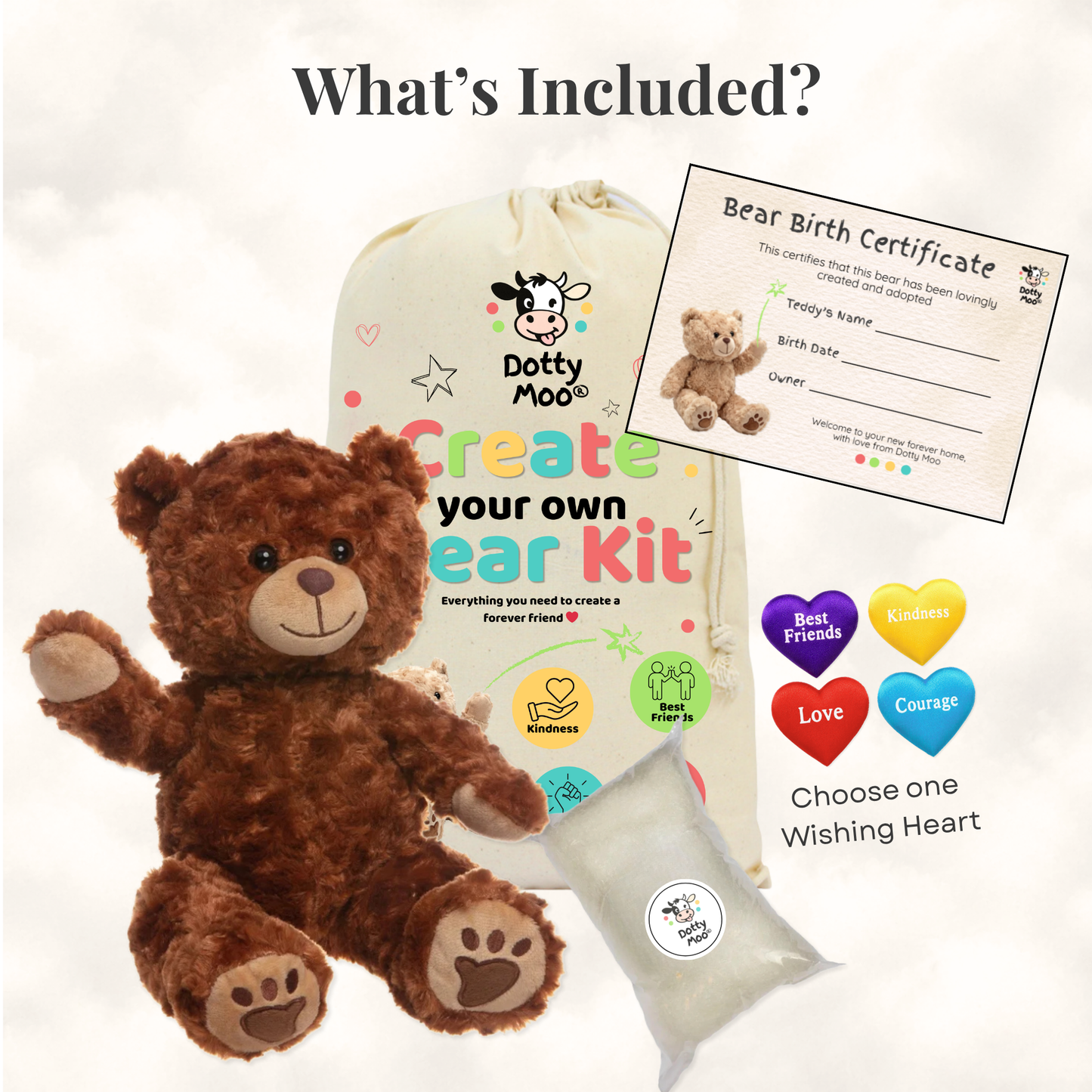 Create Your Own Bear Kit - Brown