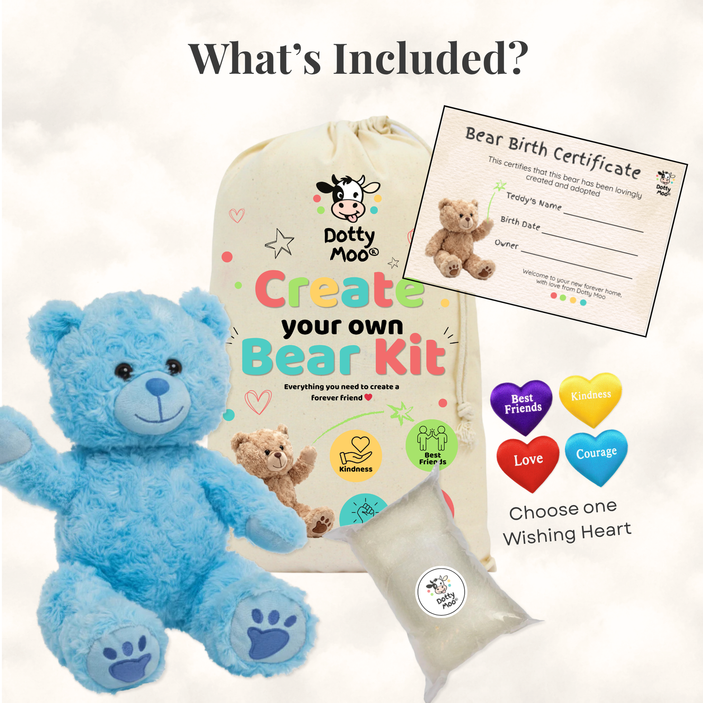 Create Your Own Bear Kit - Blue