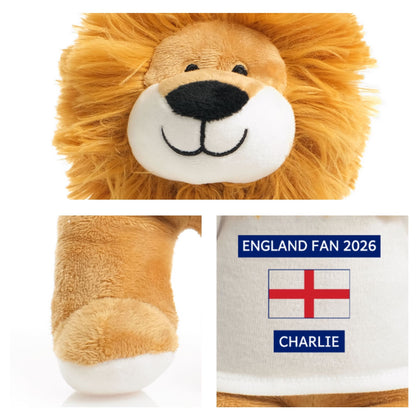 Personalised England Fan 2026 Lion