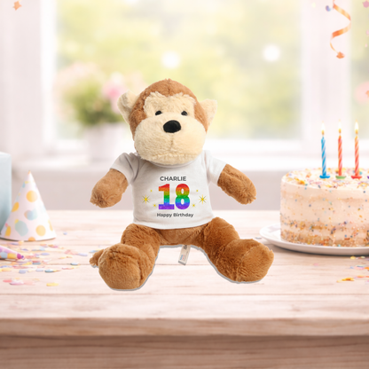 Personalised 18th Birthday Monkey