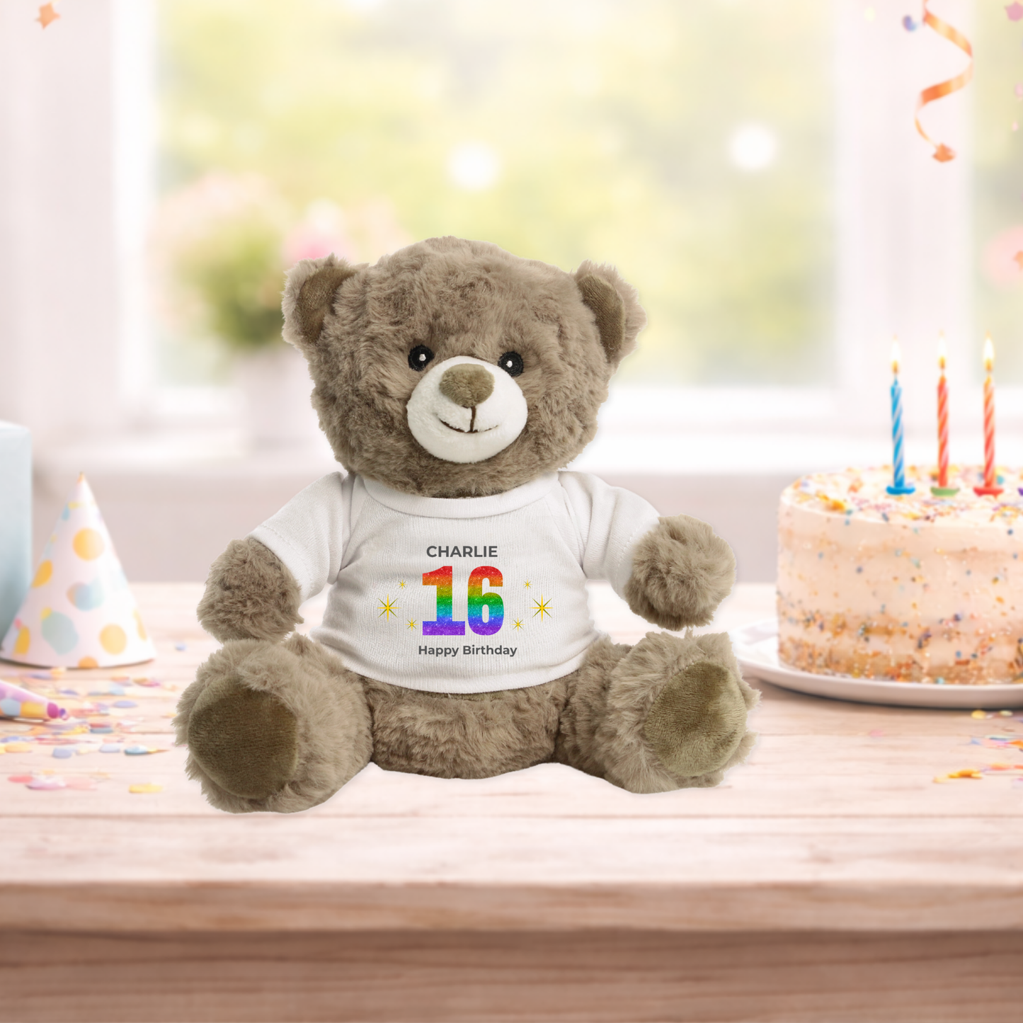 Personalised 16th Birthday Eco Bear