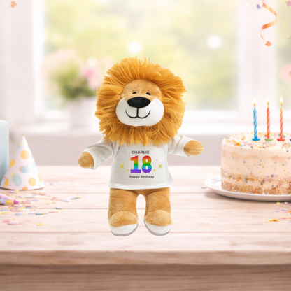Personalised 18th Birthday Lion