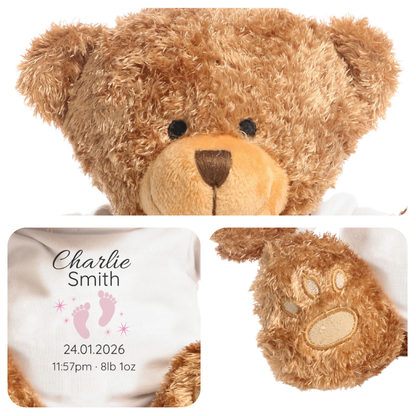 Personalised Newborn Classic Teddy Bear