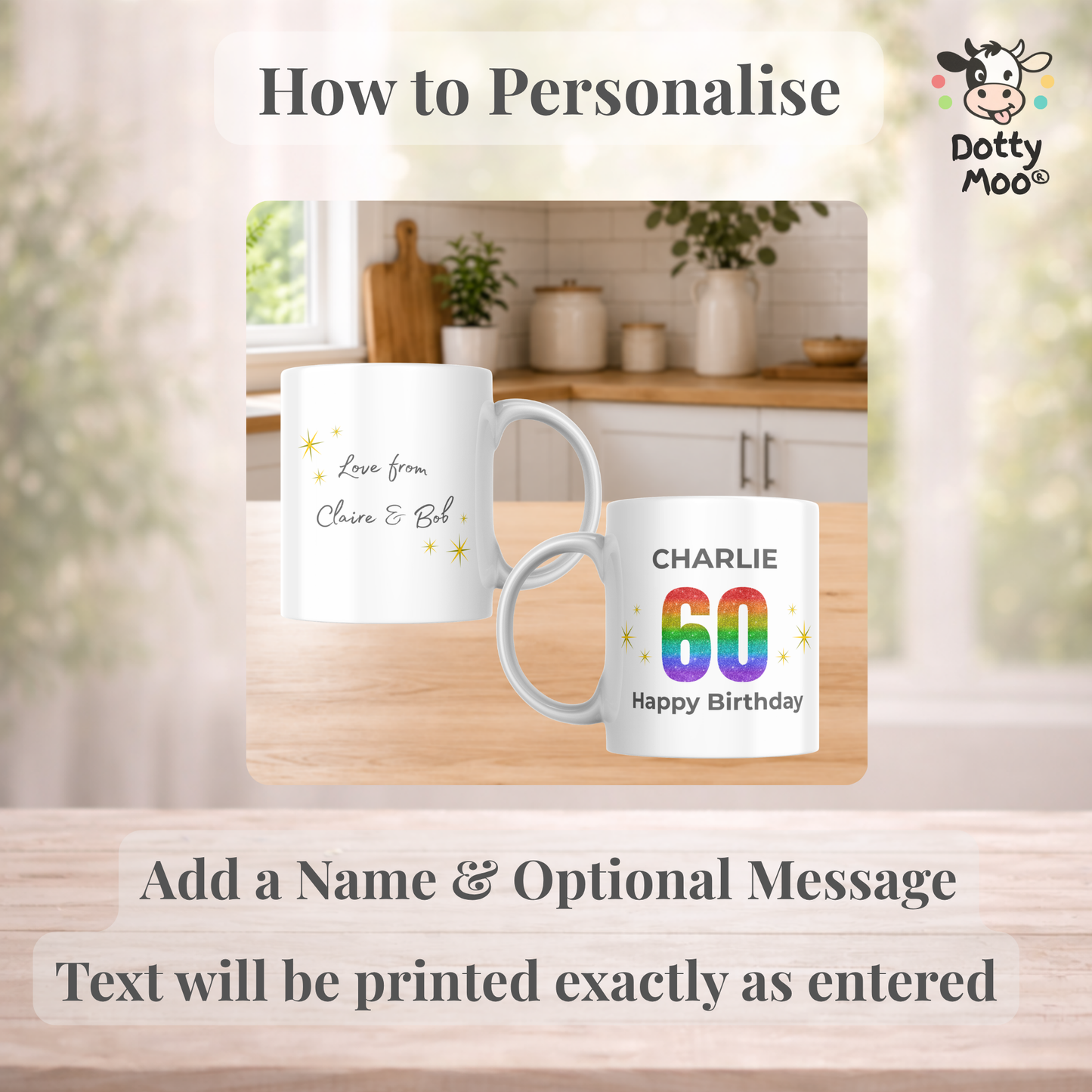 Personalised 60th Birthday Mug