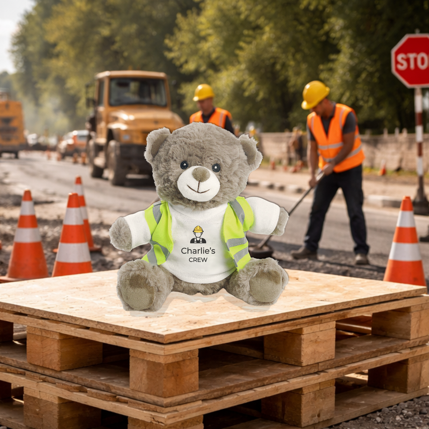 Personalised Builder Eco Bear
