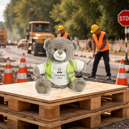 Personalised Builder Eco Bear