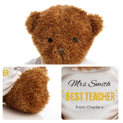 Personalised Teacher Thank You Bear