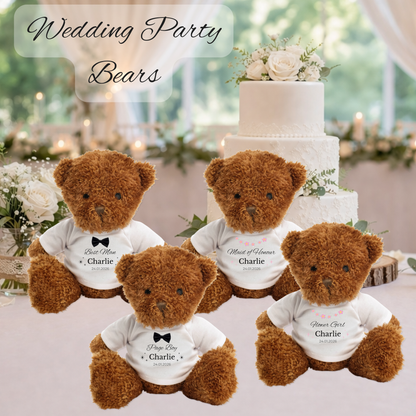 Personalised Wedding Party Cub Bears