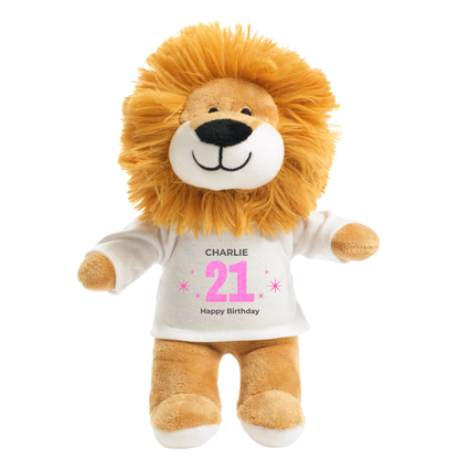 Personalised 21st Birthday Lion