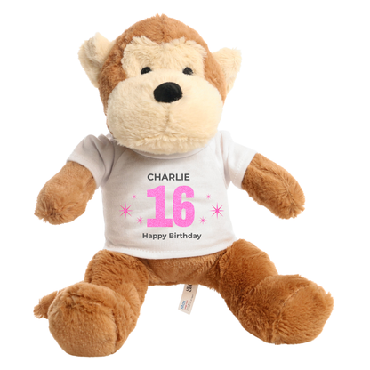 Personalised 16th Birthday Monkey