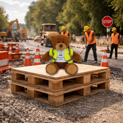 Personalised Builder Snuggle Bear